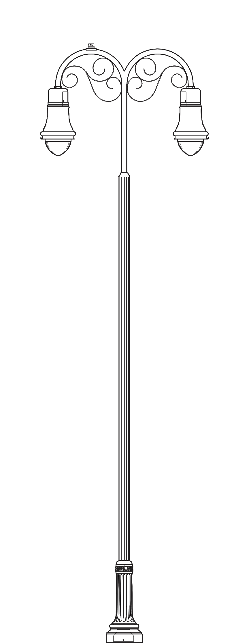 Hempstead Double Pole | HPAL2